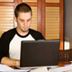 Image for article titled Guy Typing In All Caps Supports Edward Snowden